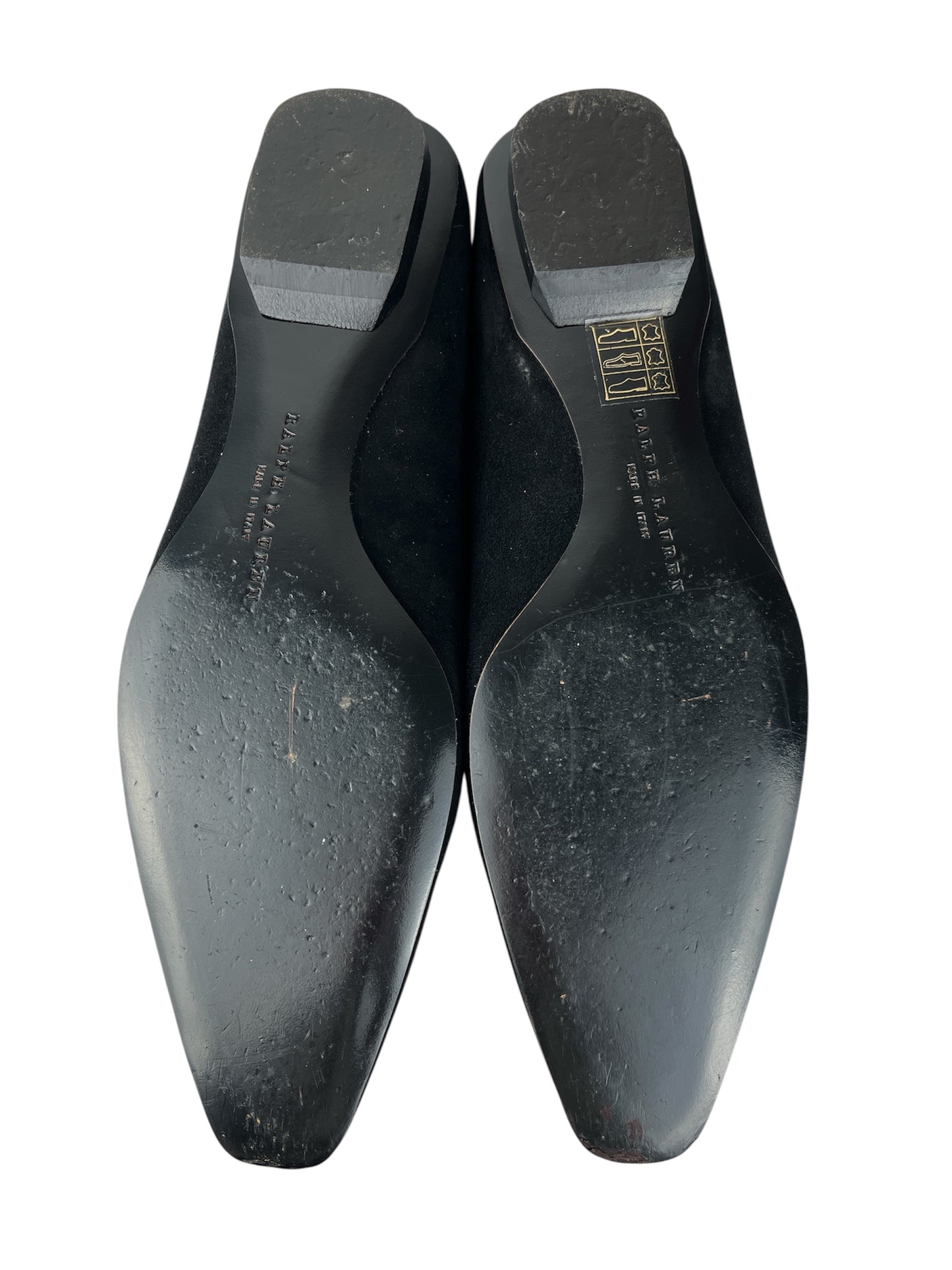 Ralph Lauren Collection Black Suede Mules (US 7B/EU 37)
