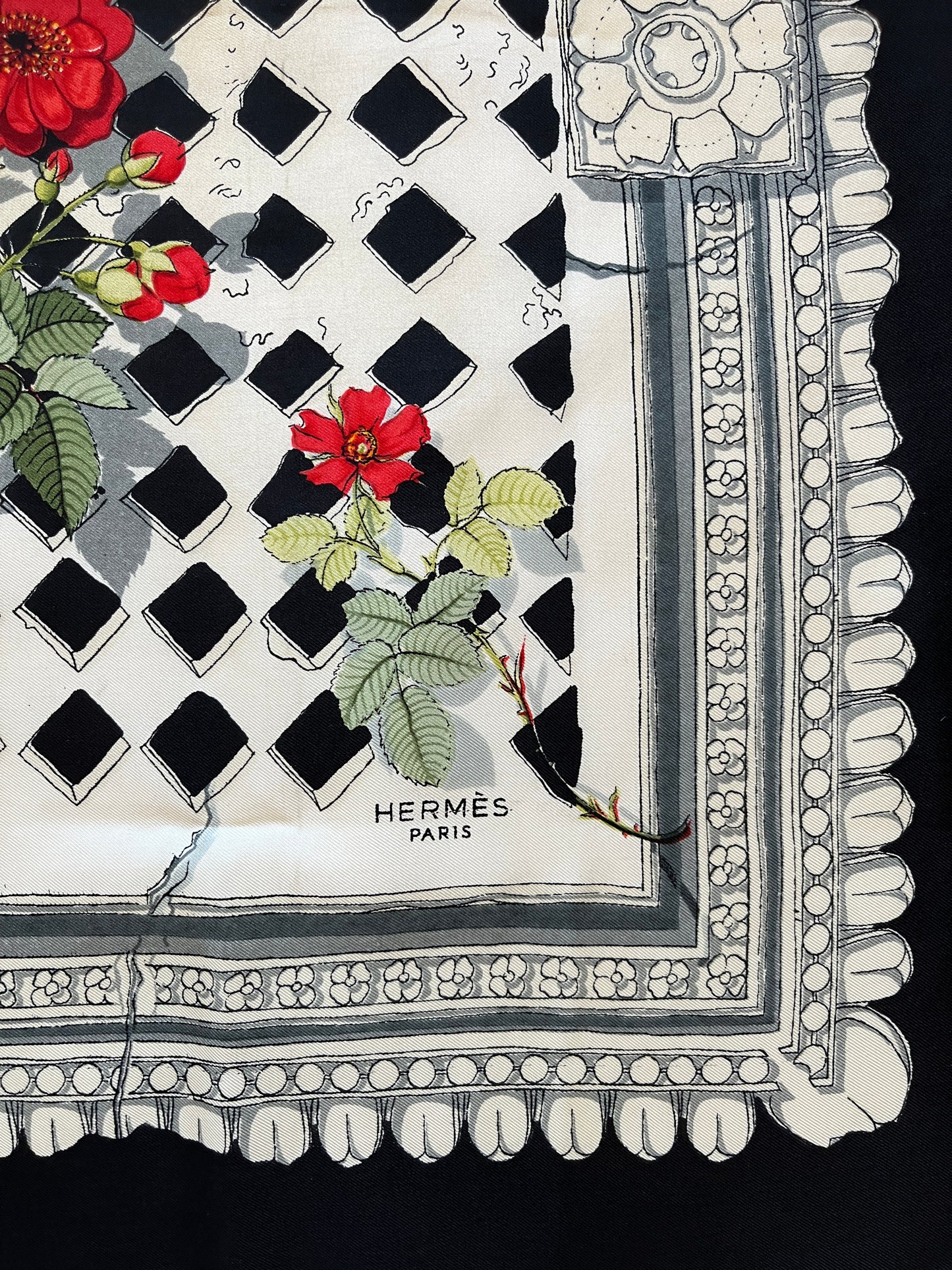 Hermès Vintage Silk Scarf size 70 from 1960