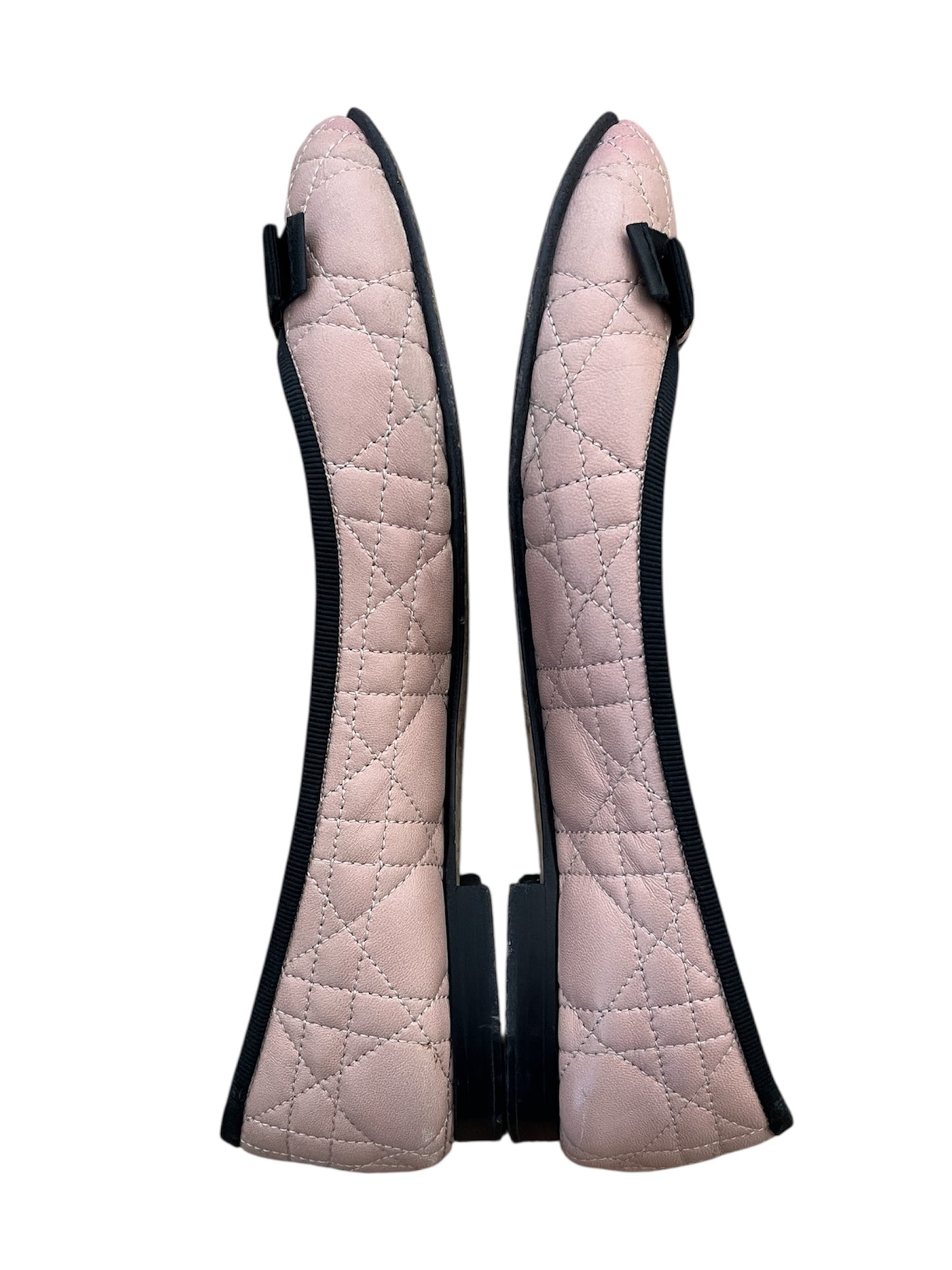 Christian Dior Blush Pink Quilted Cannage Leather My Dior Ballet Flats (size 38,5)
