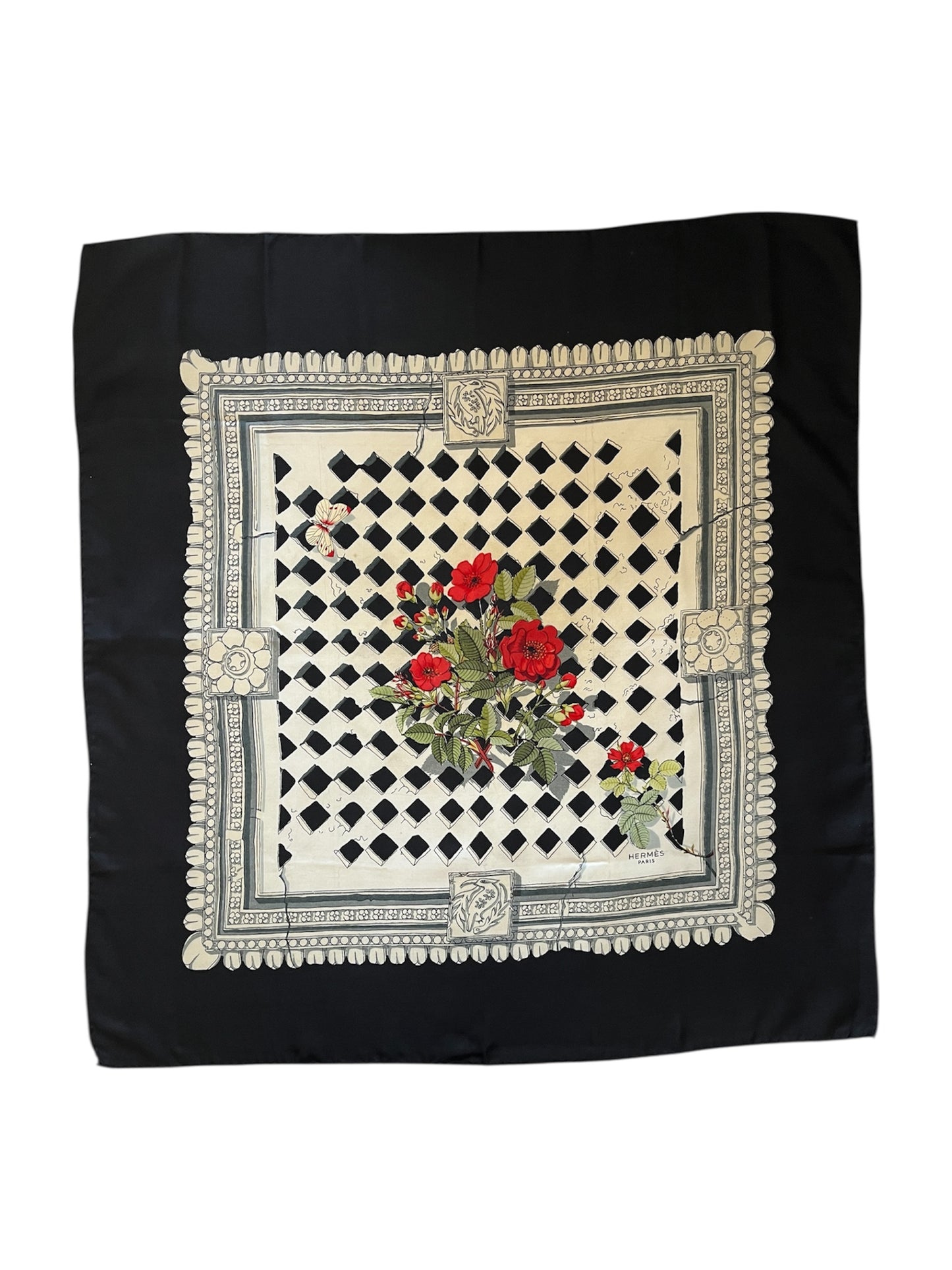 Hermès Vintage Silk Scarf size 70 from 1960